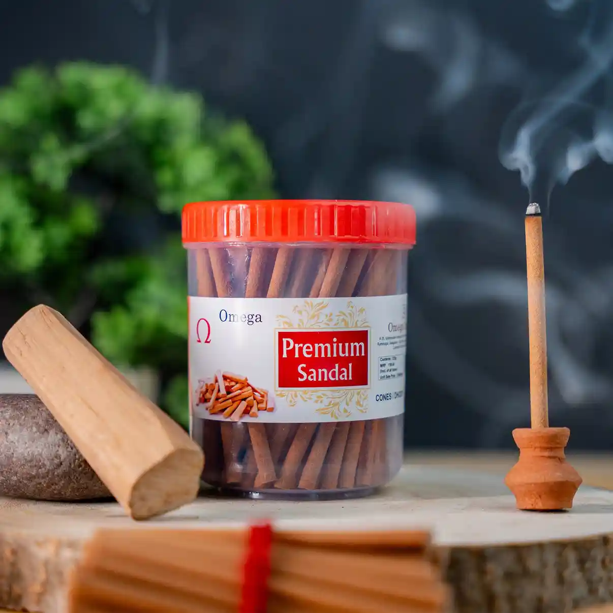 Premium Sandle Bambooless Dhoop Sticks – Jar