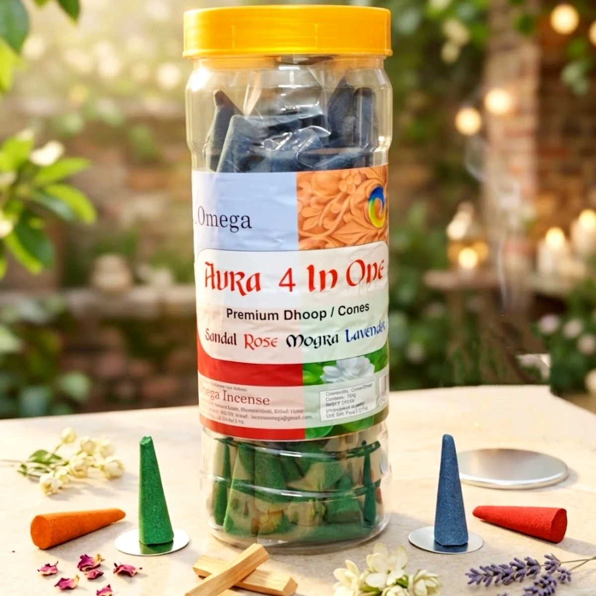 4 In 1 Combo Dhoop Cone Jar 