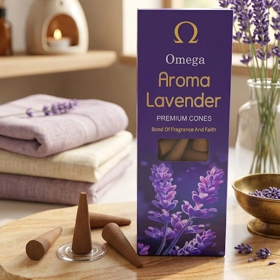 Aroma lavender Premium Dhoop Cone