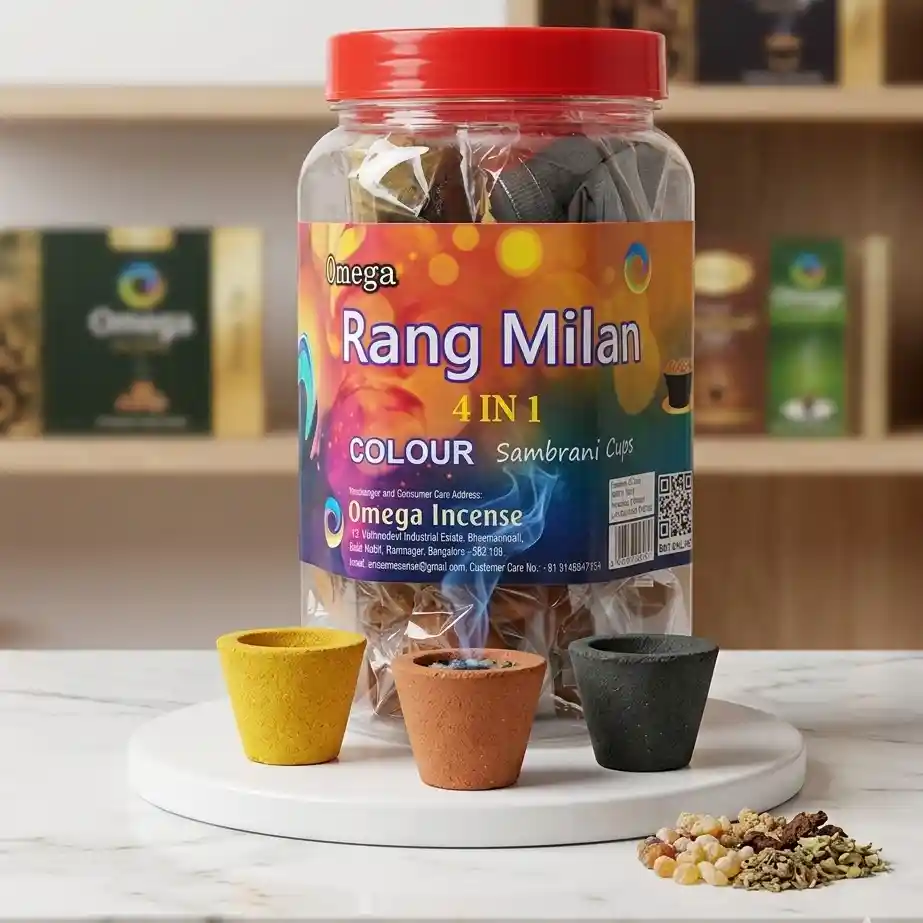 Omega Rang Milan 4 in 1 Sambrani Cups