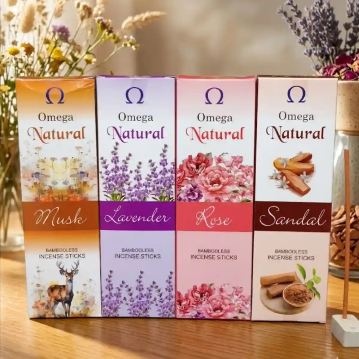 Omega Natural Dhup Sticks Collection