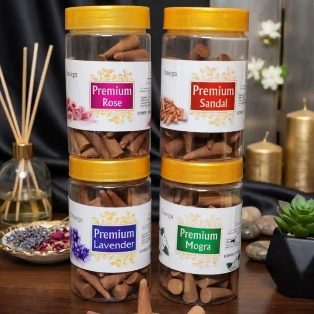 Omega premium Dhoop cone package 