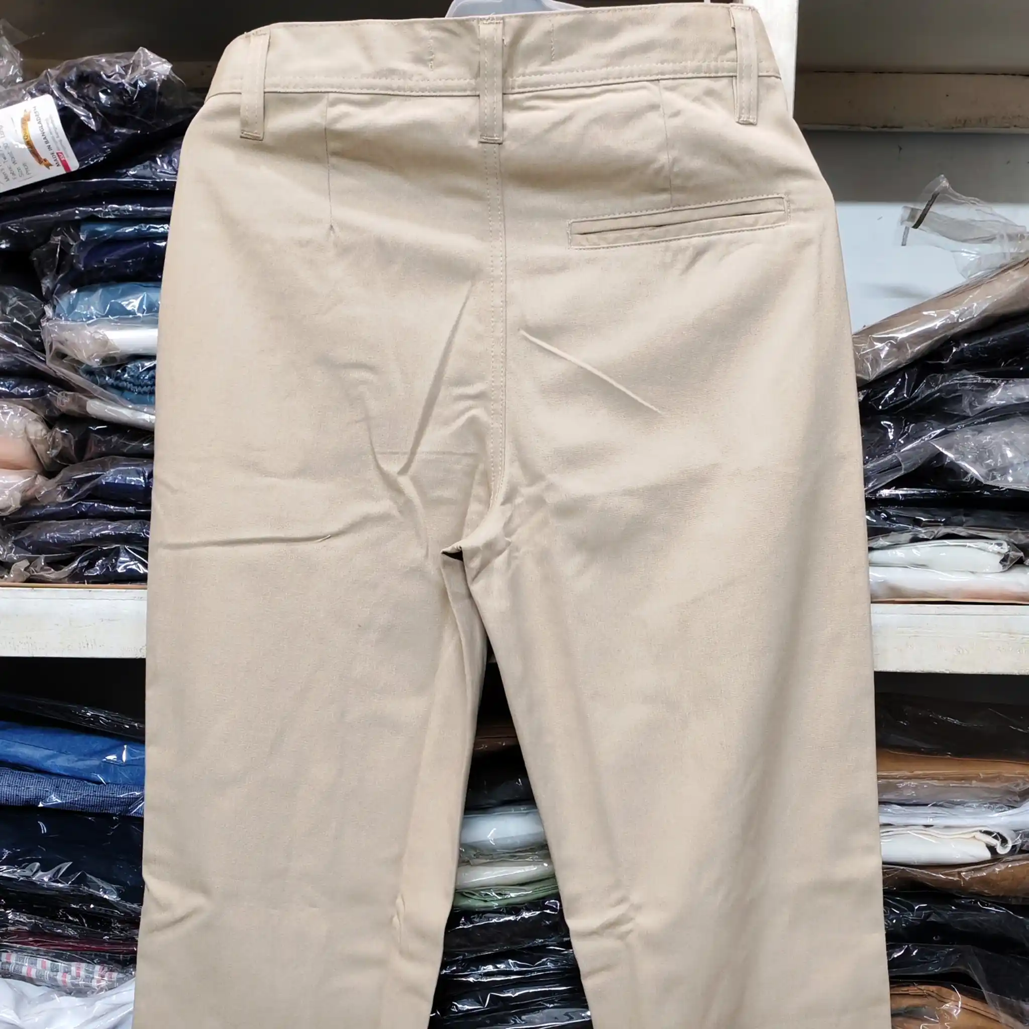 Off White Straight Cut Baggy Pants  thumbnail 3