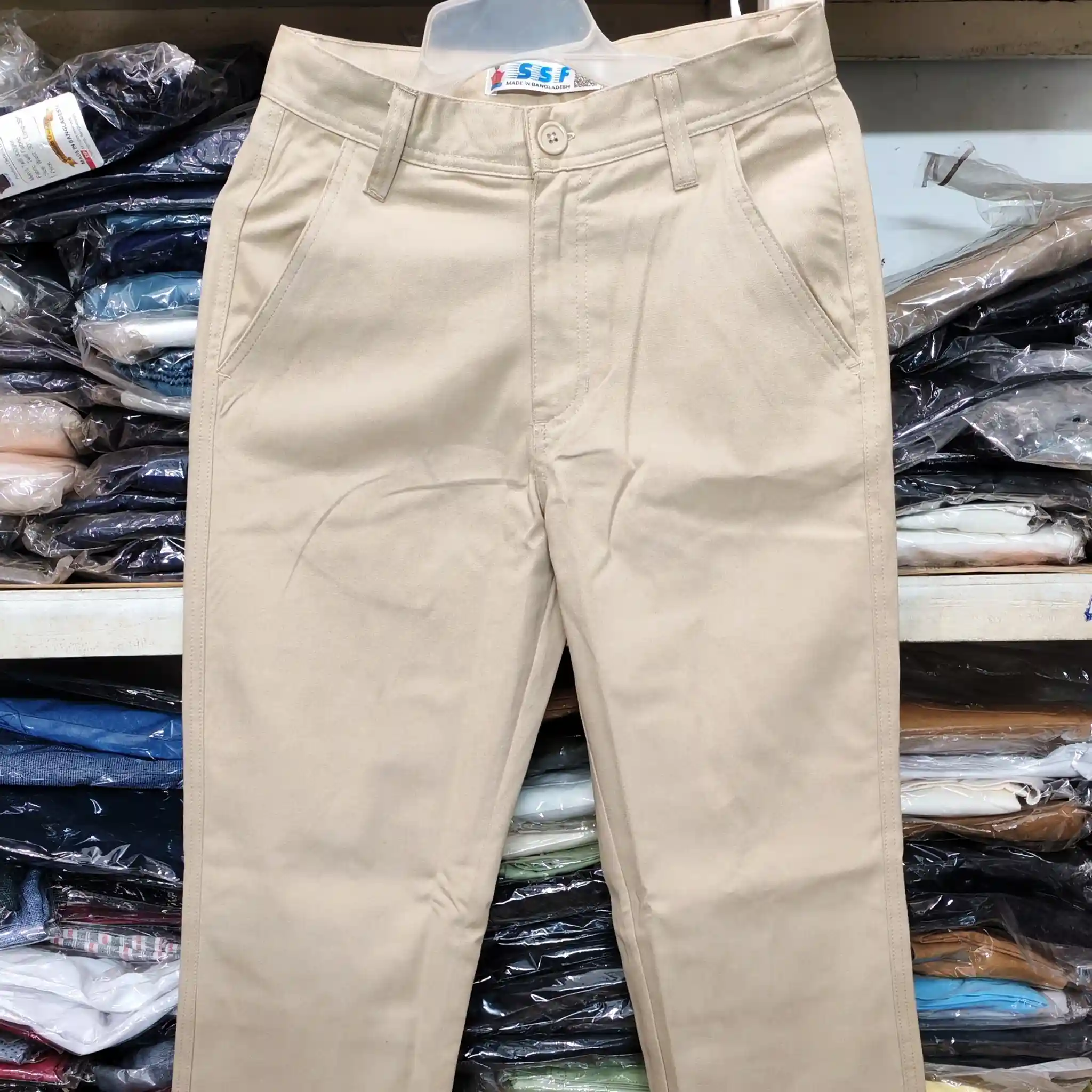 Off White Straight Cut Baggy Pants  thumbnail 2