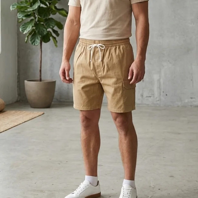 Khaki Colour Short Cargo