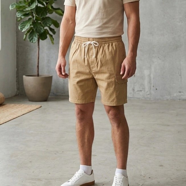 Khaki Colour Short Cargo