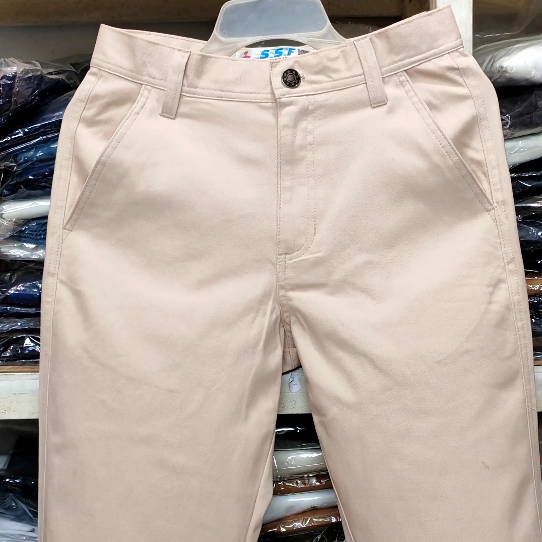 Off White Straight Cut Baggy Pants  thumbnail 3