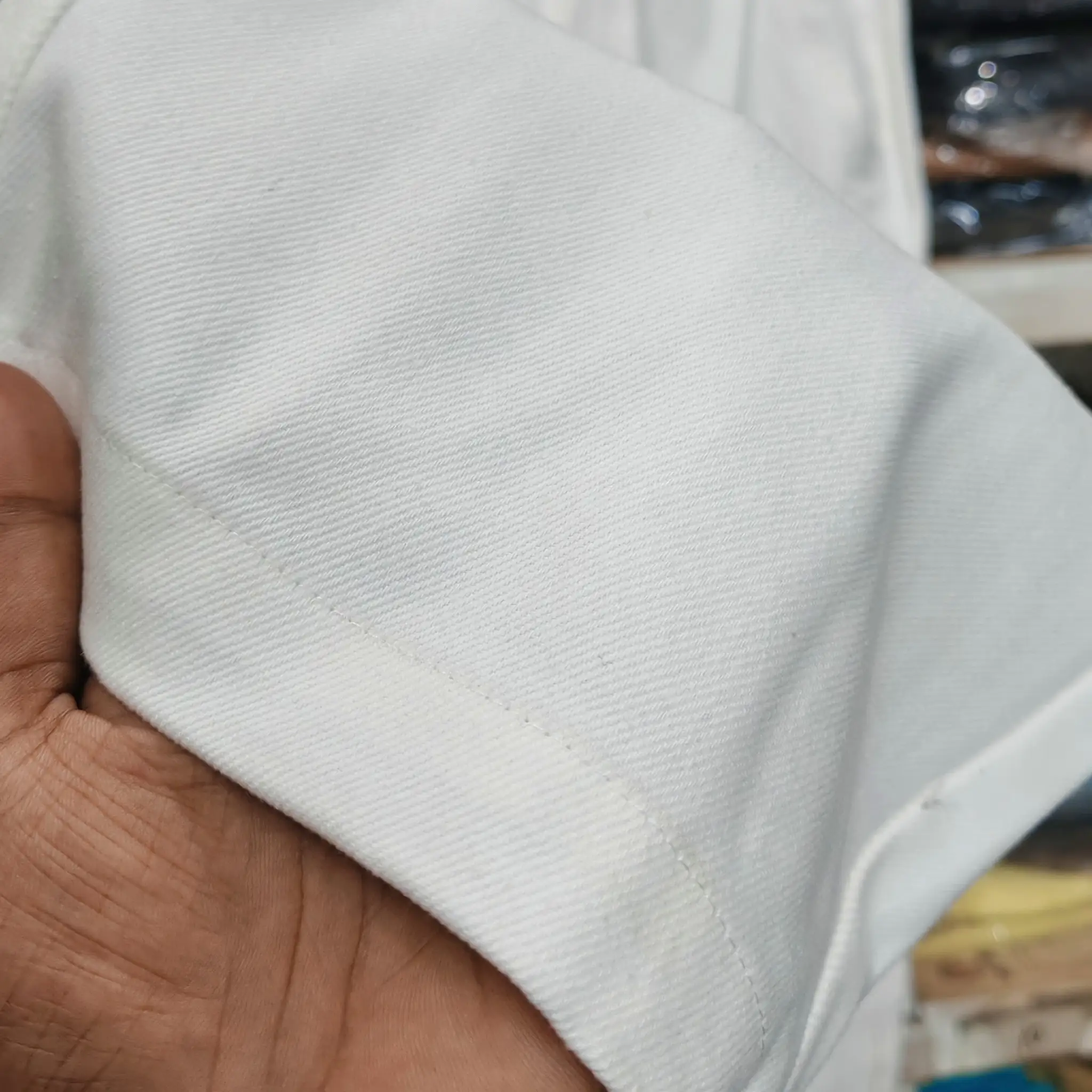 8 Pocket White Baggy Cargo Pants  thumbnail 3
