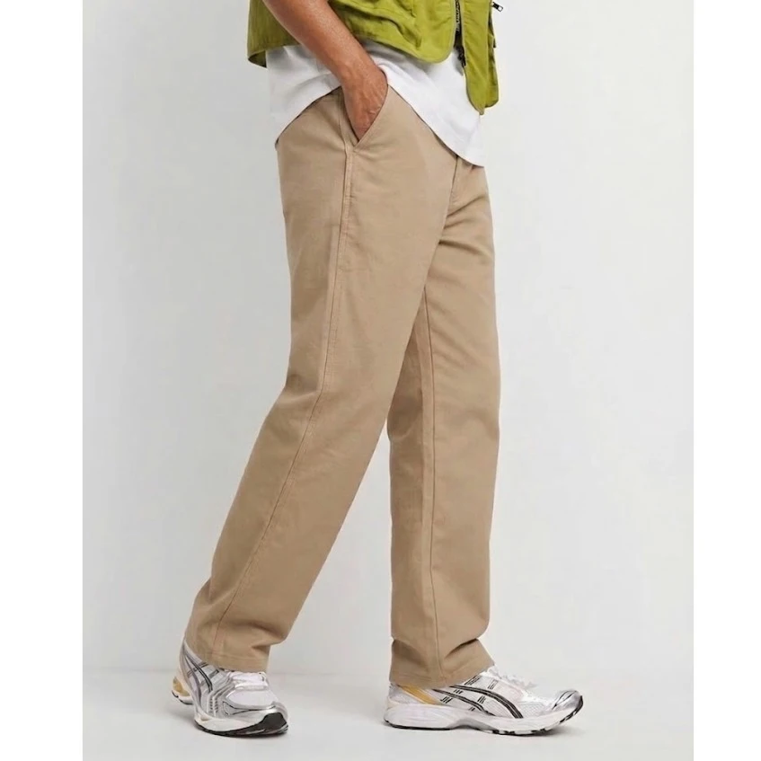 Brown Straight Cut Baggy Pants 