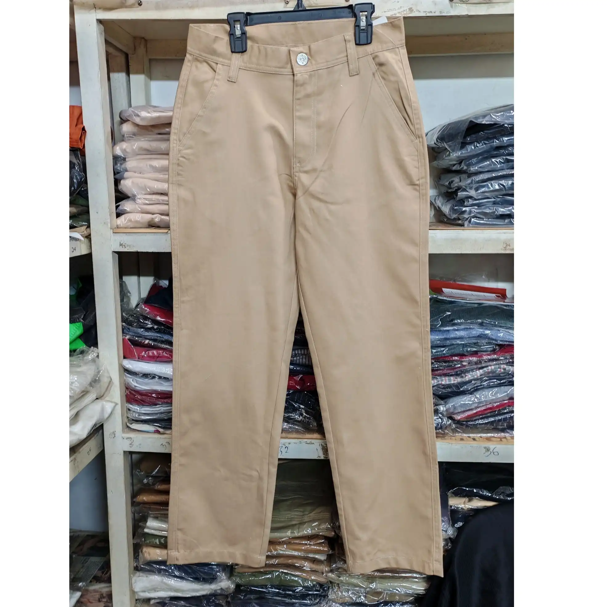 Brown Straight Cut Baggy Pants  thumbnail 2