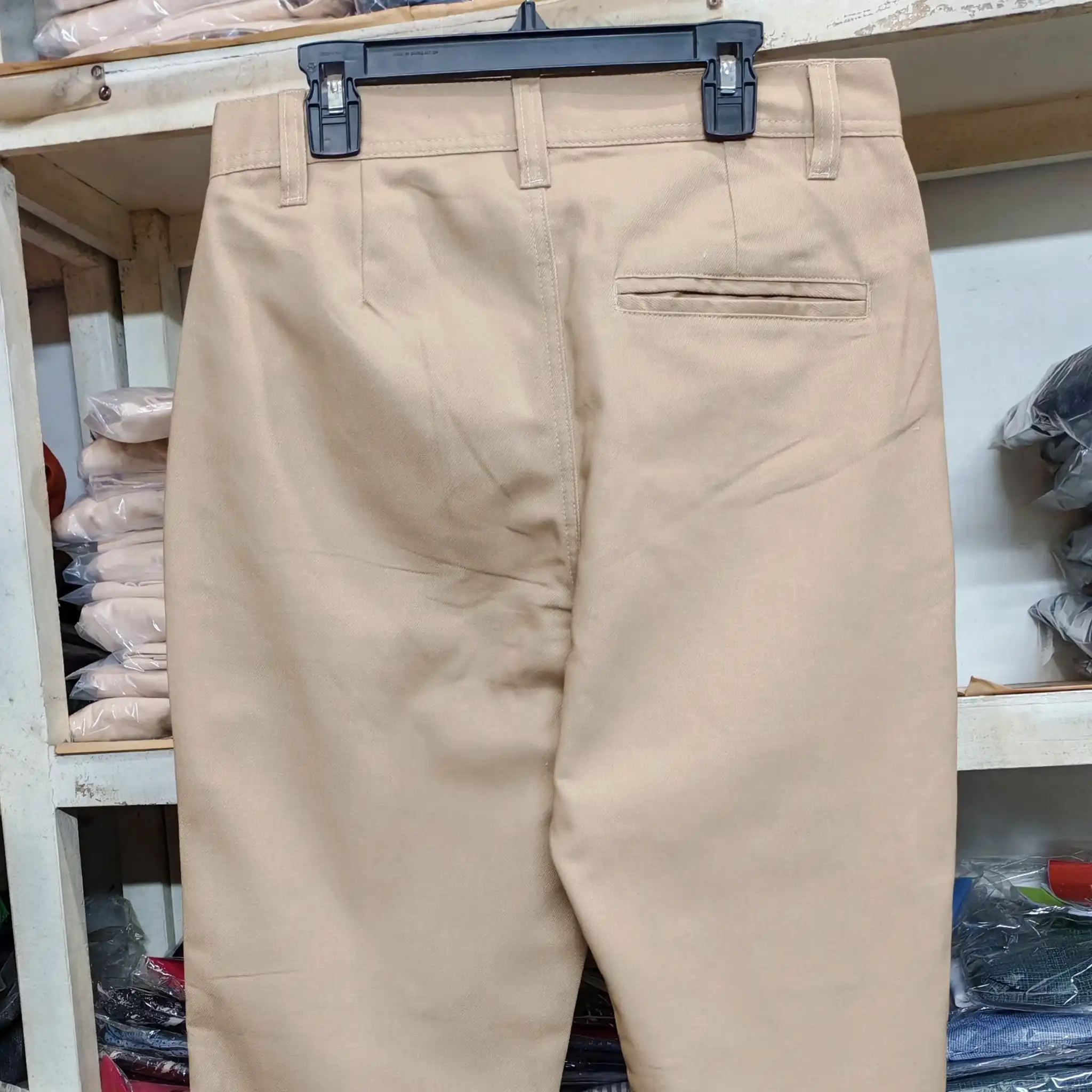 Brown Straight Cut Baggy Pants  thumbnail 3