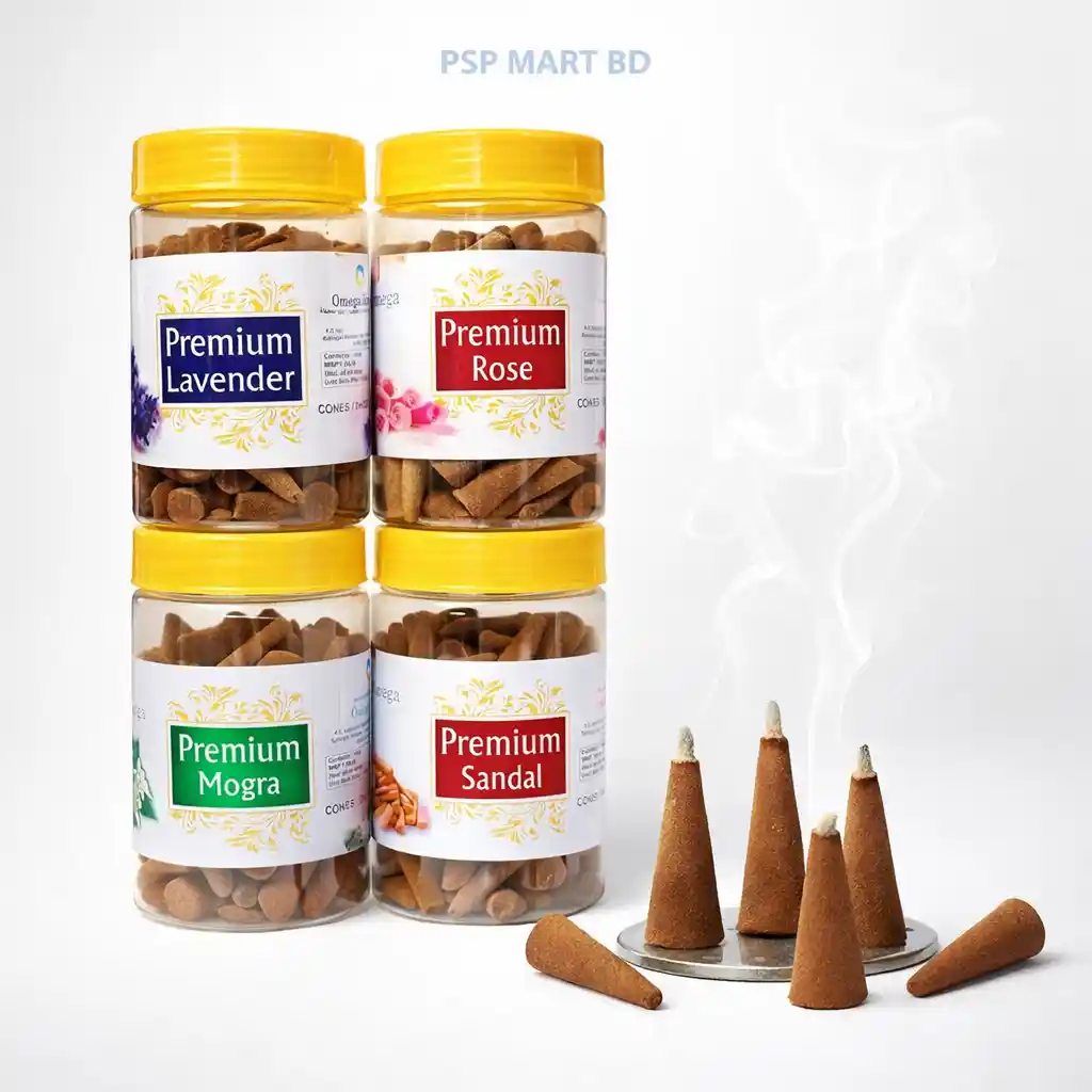 Premium Jar Dhoop cones Combo 4 in 1