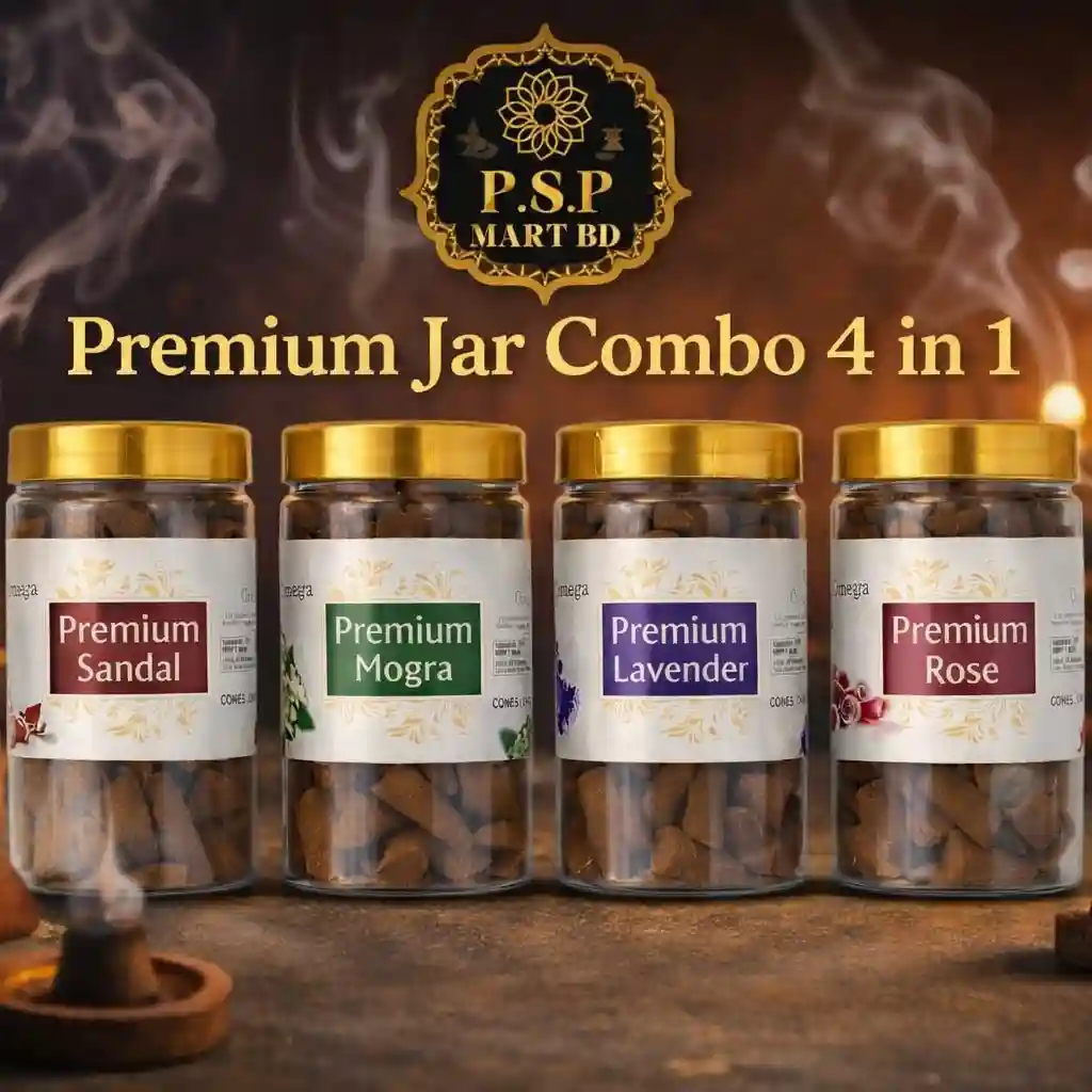 Premium Jar Dhoop cones Combo 4 in 1