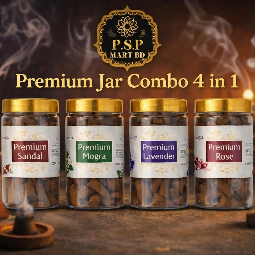 Premium Jar Dhoop cones Combo 4 in 1