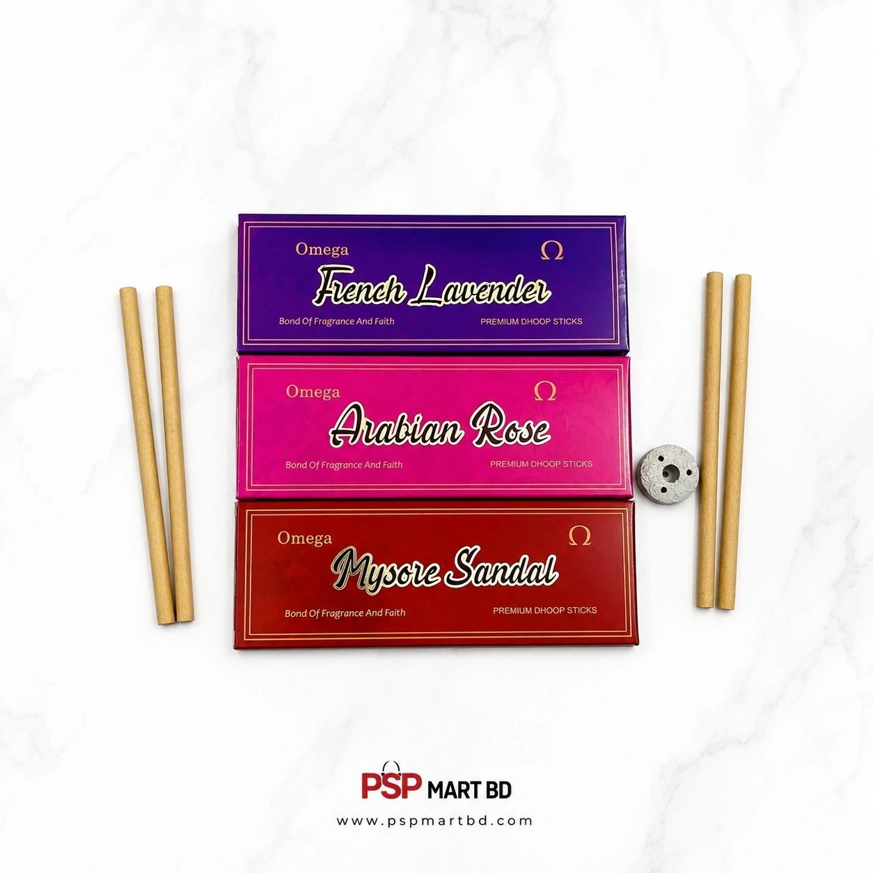 Premium Dhoop Sticks Combo – 3 Fragrances