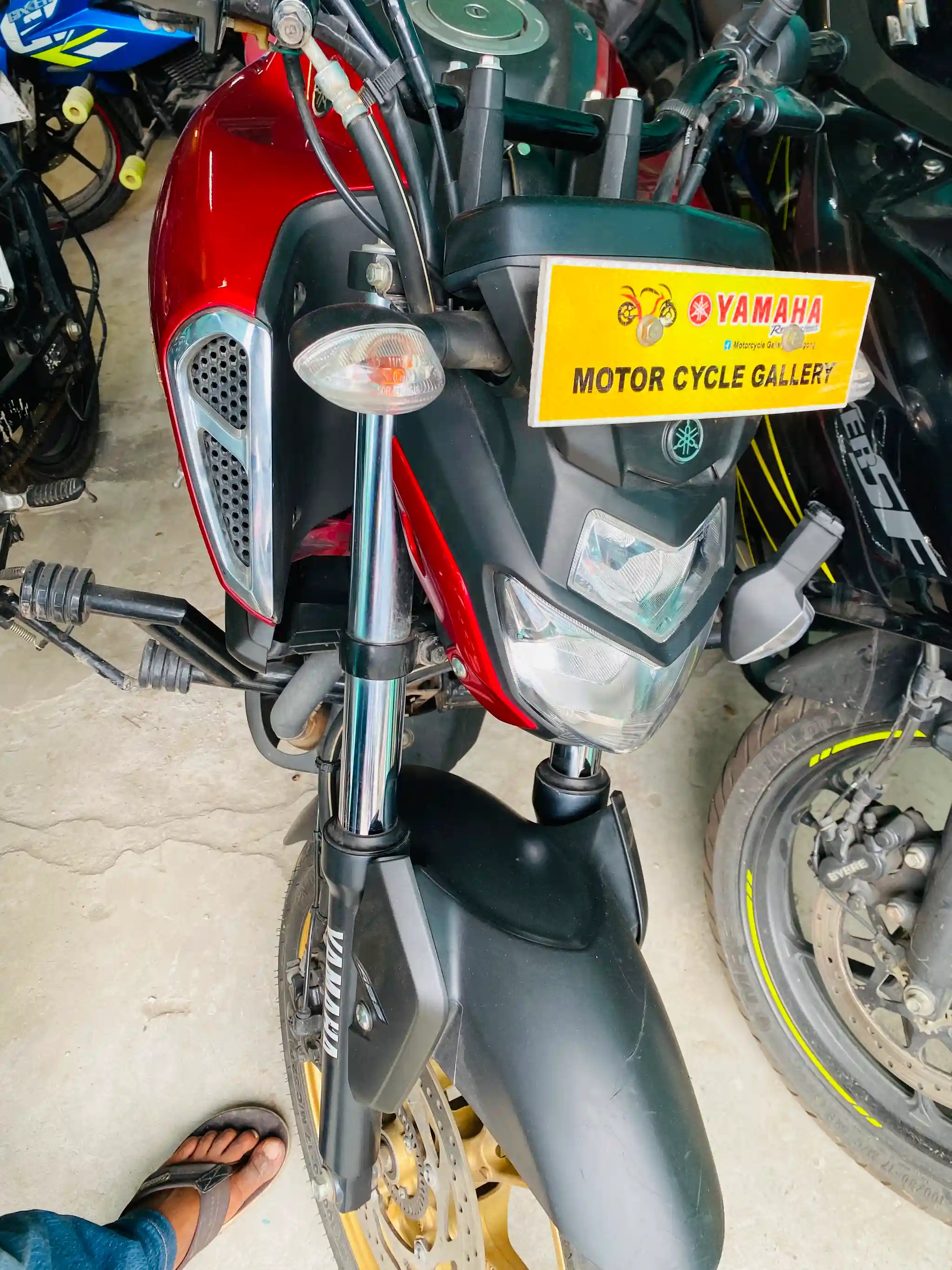 Yamaha FZS V3 3D ABS Red 4873K.M thumbnail 3