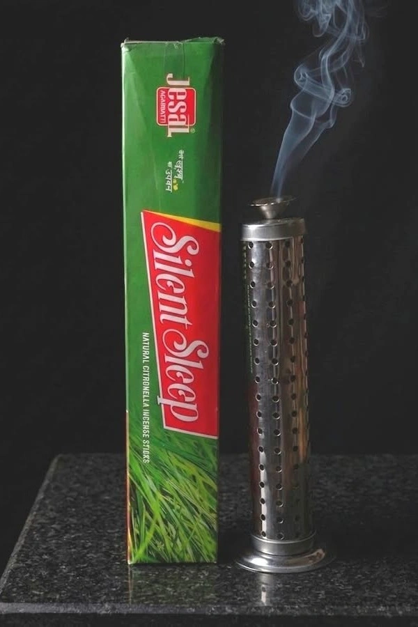 Silent sleep Mosquito repellent Incense Stick (Agarbati) with burner