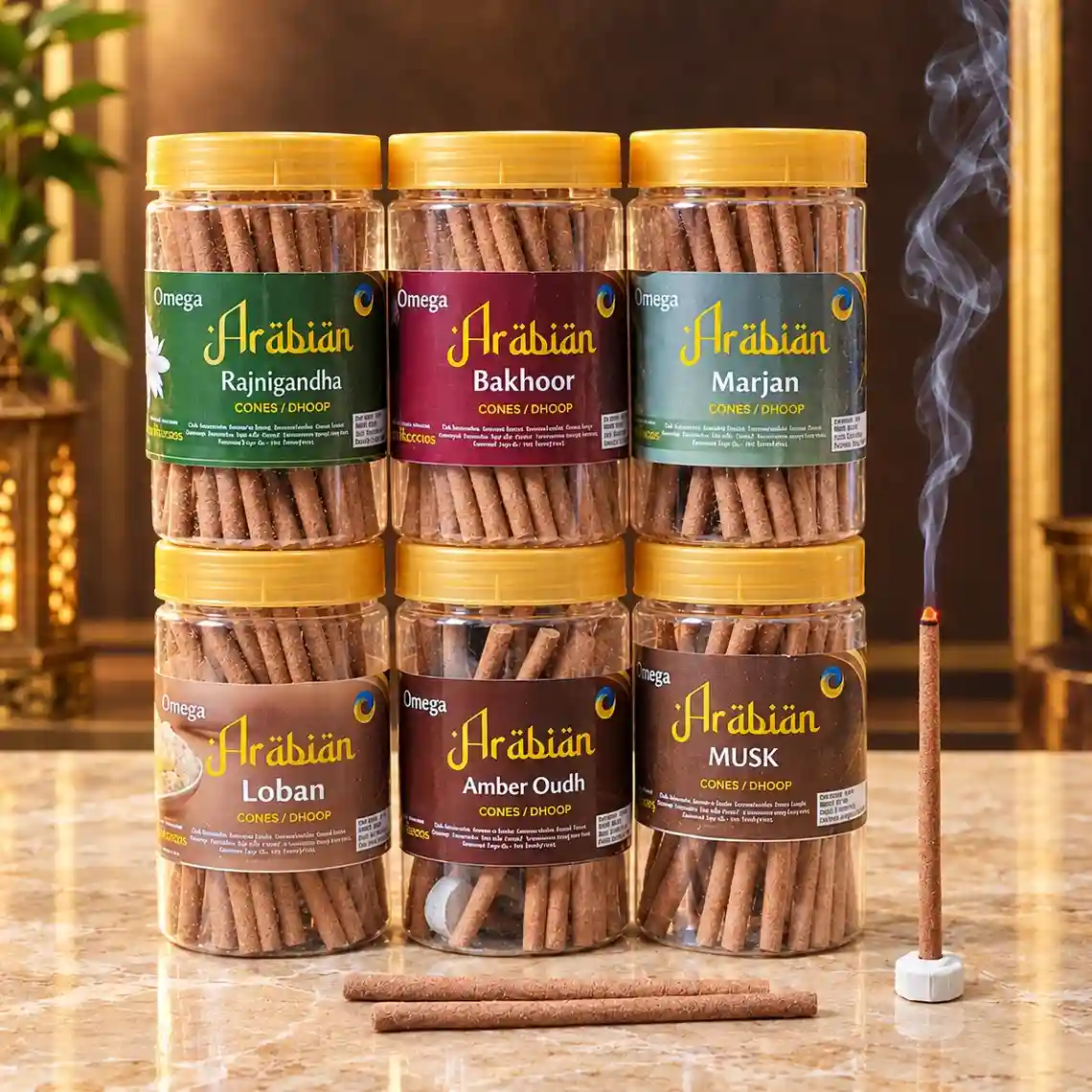 Omega Premium Arabian Dhoop Stick with Holder