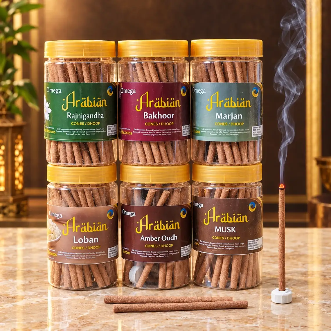 Omega Premium Arabian Dhoop Stick with Holder