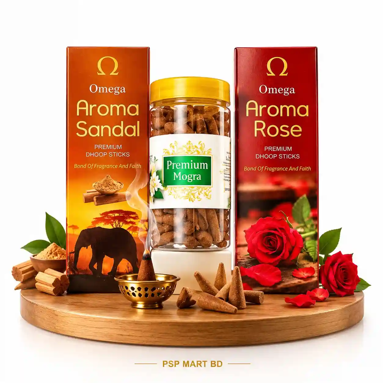 Premium Dhoop Sticks ও Mogra Cone Combo