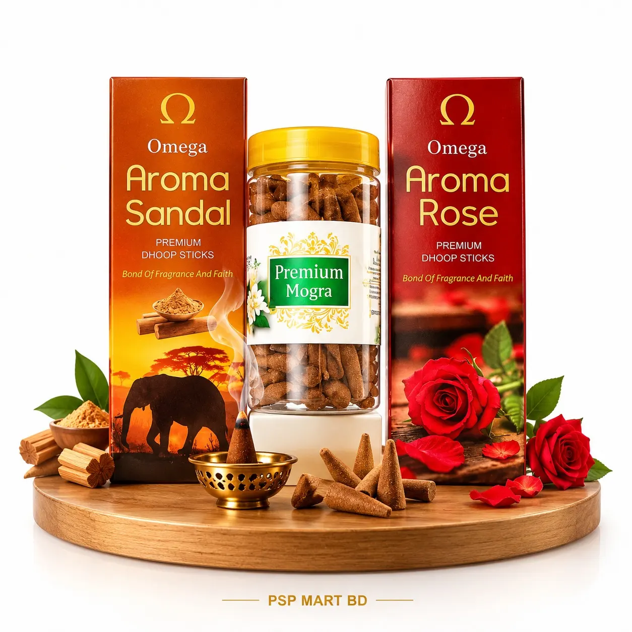 Premium Dhoop Sticks ও Mogra Cone Combo thumbnail 2