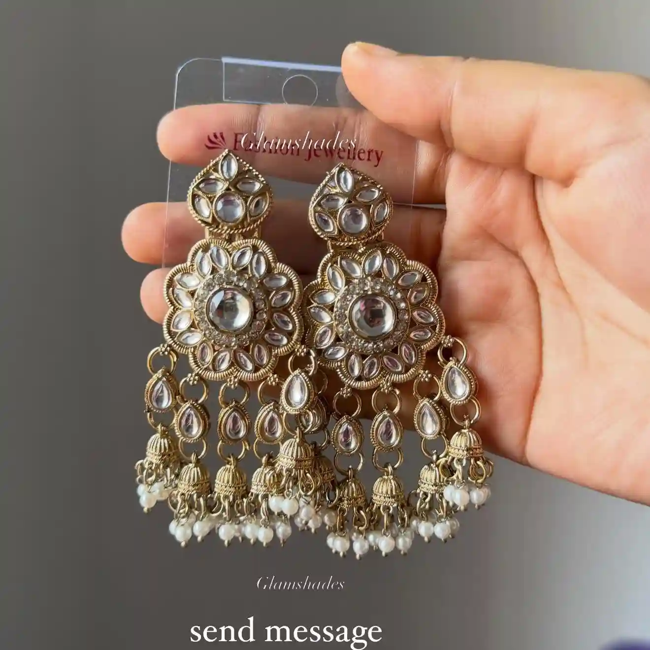 copper kundon jhumka 