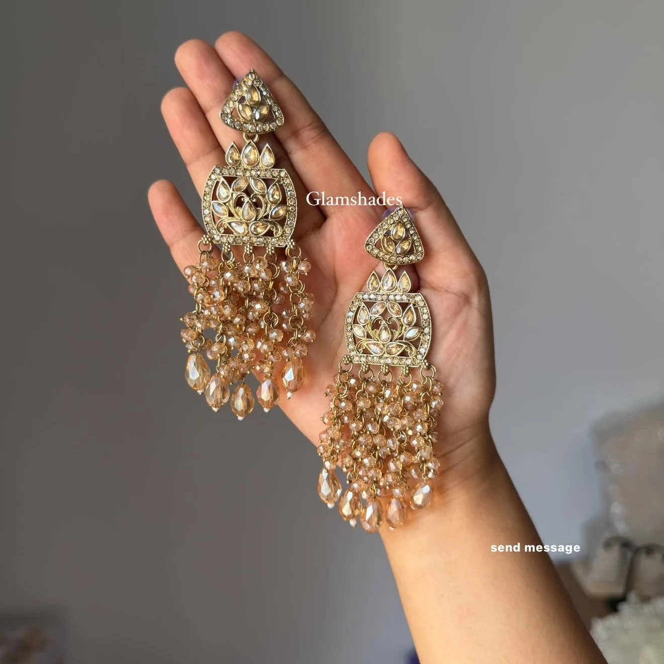 Champagne Sitara Earrings