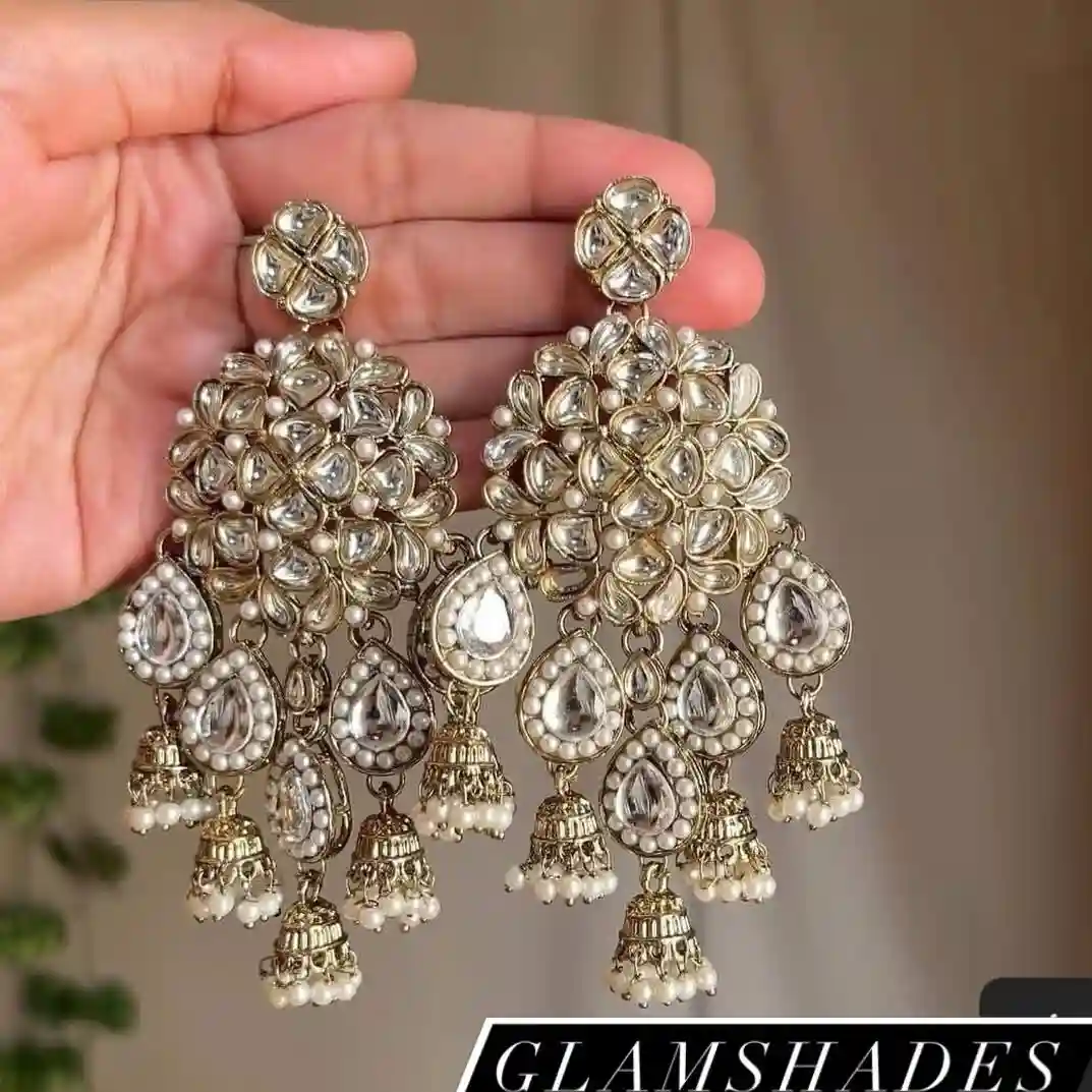 Polki kundon jhumka