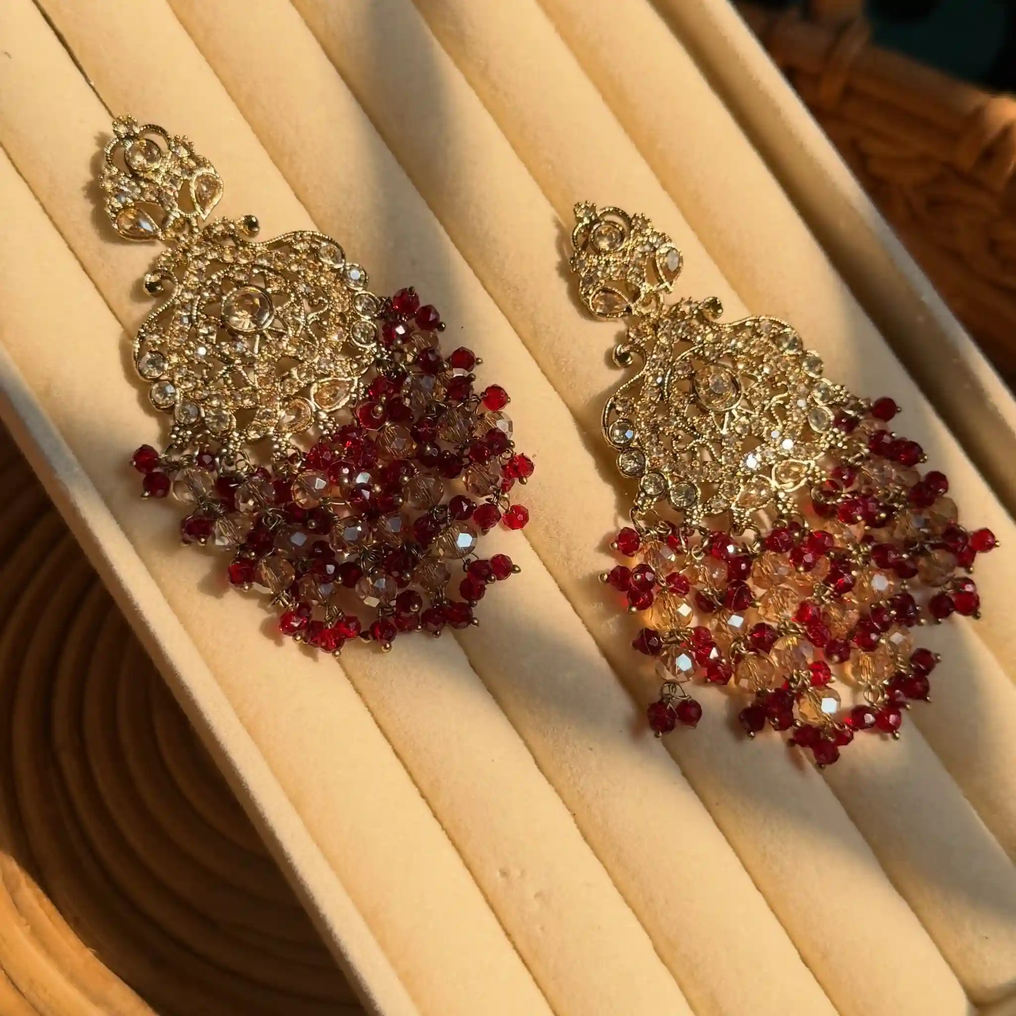 ❤️✨ Lal Ishq Statement Jhumka ✨❤️