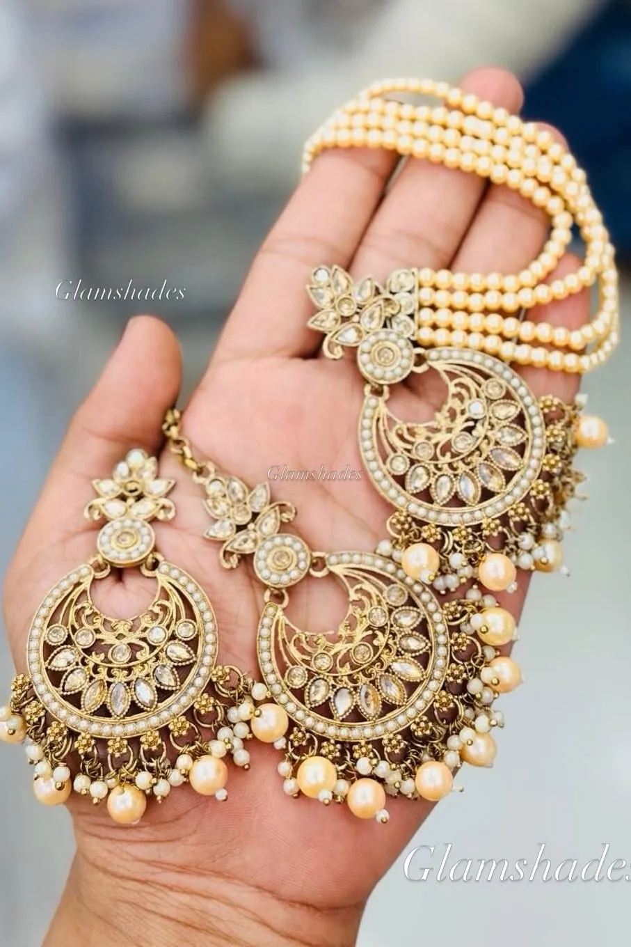 🌙✨ CHAND BALI STATEMENT SET ✨🌙