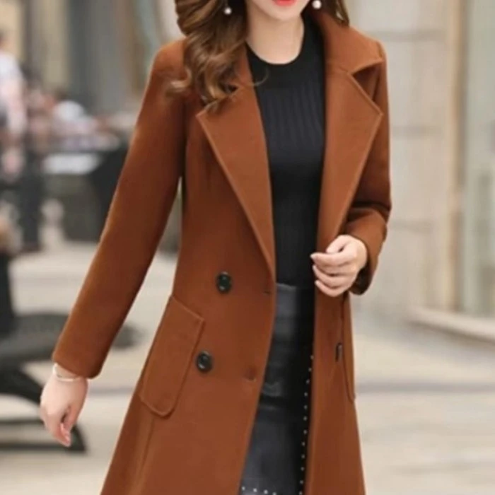 One Part Brush Fabrics Winter Over Coat GH-955