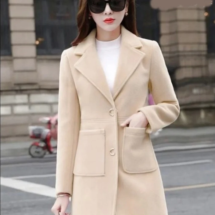 One Part Brush Fabrics Winter Over Coat GH-938