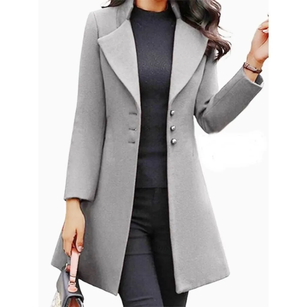 One Part Brush Fabrics Winter Over Coat GH-915