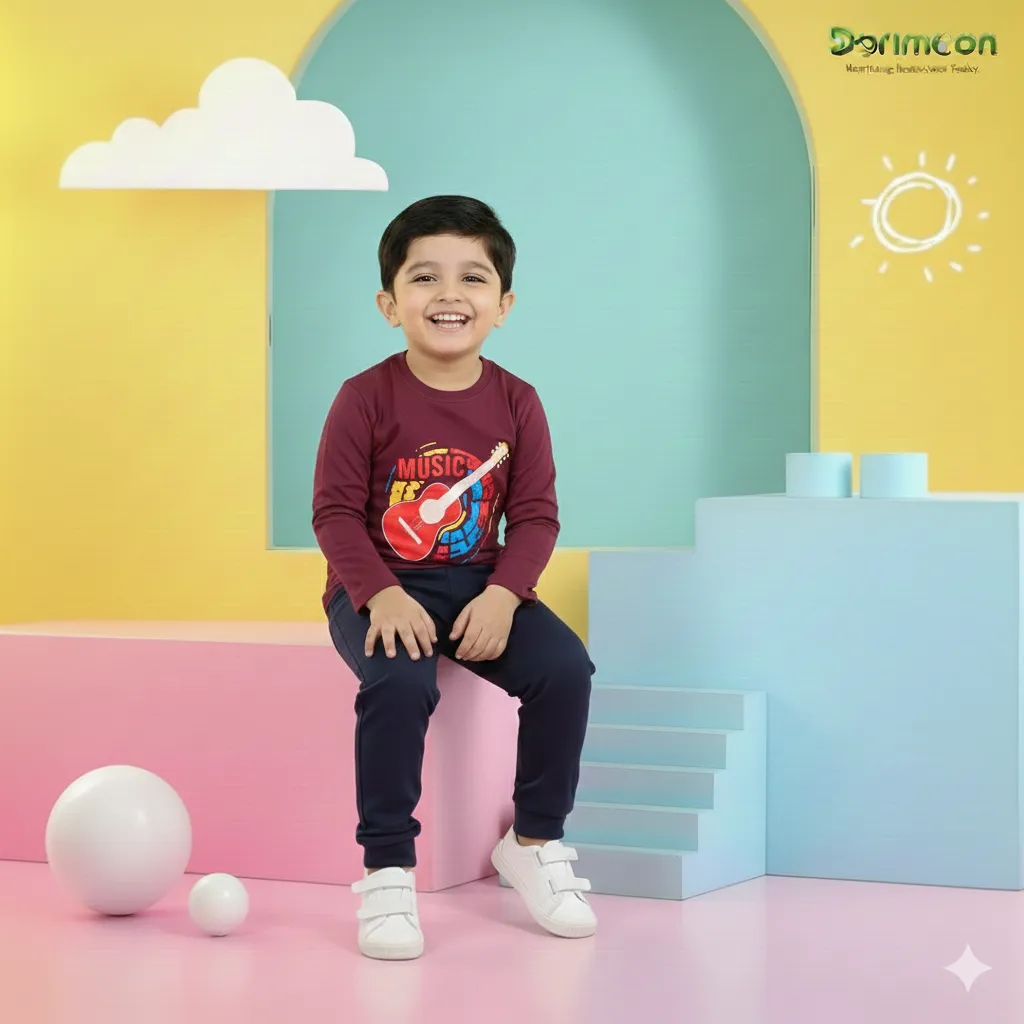 Long sleve T shirt music red