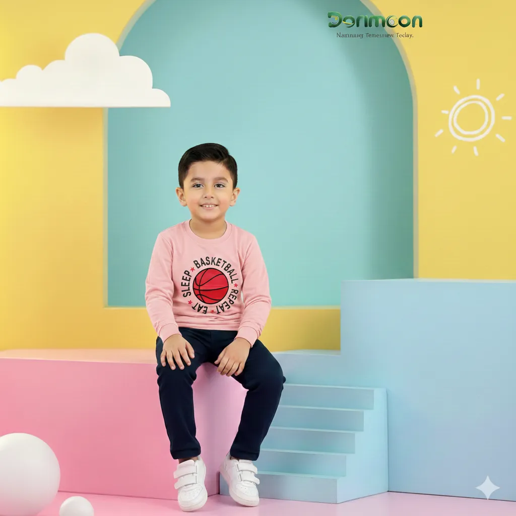 Long sleve T shirt basketball pink