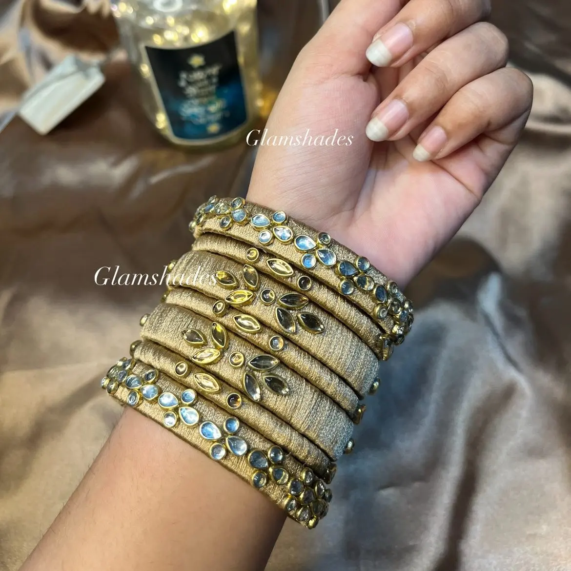 Kundan Thread Bangles – Set 3
