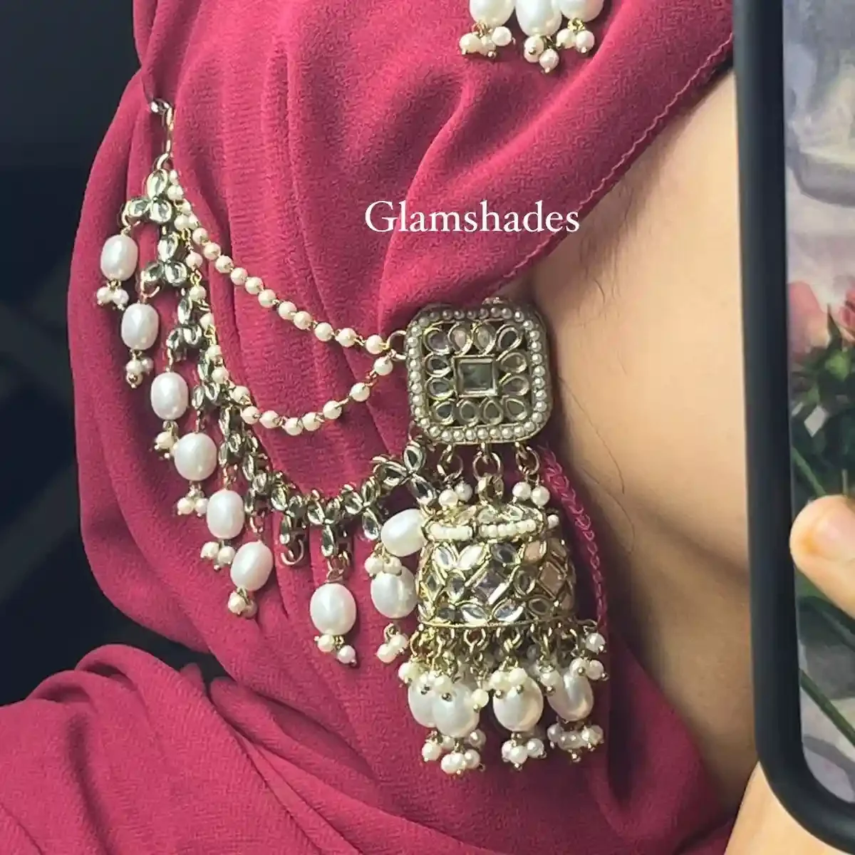 Bahubali Tana Jhumka(Square Shape)