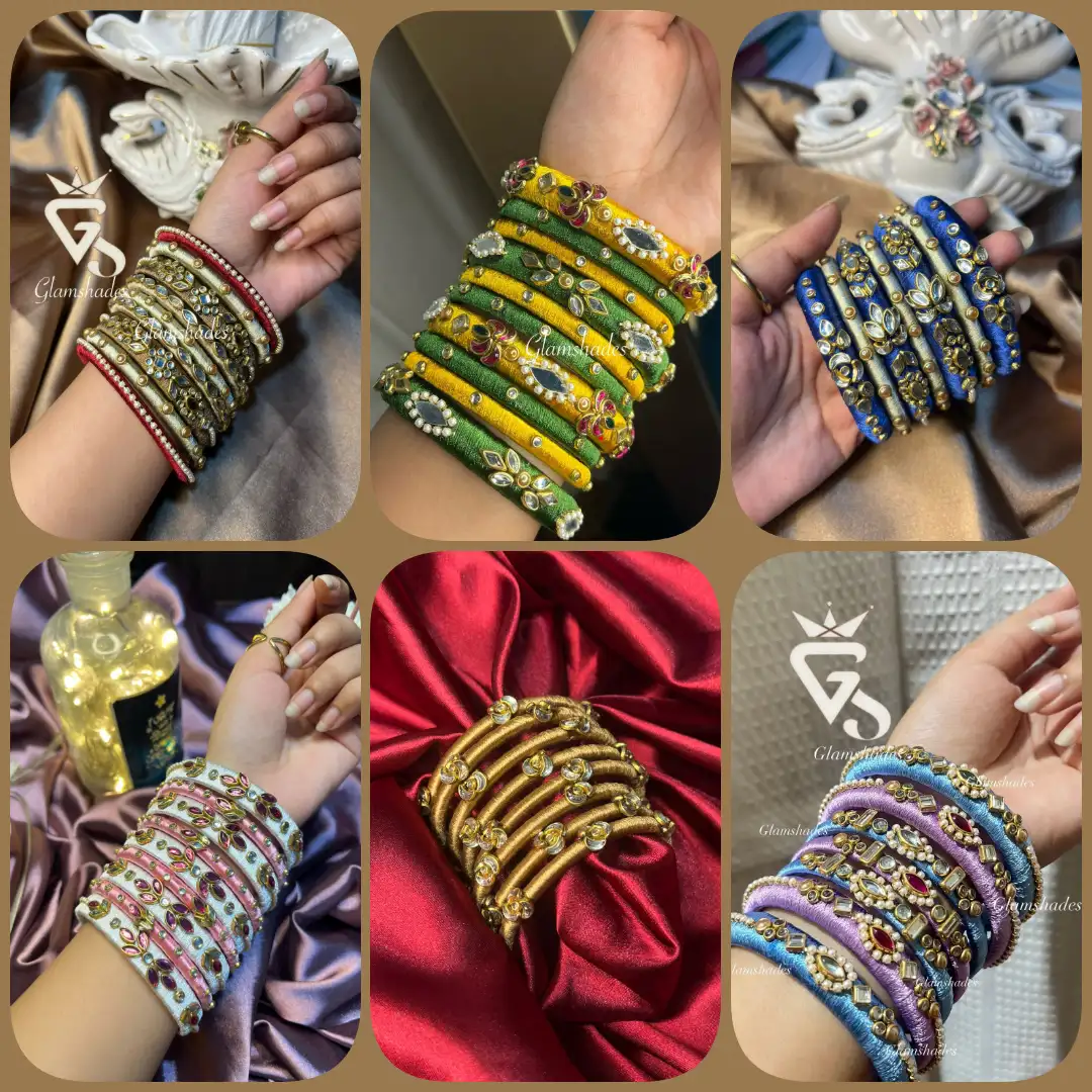 Handmade kundan Bangles/Churi