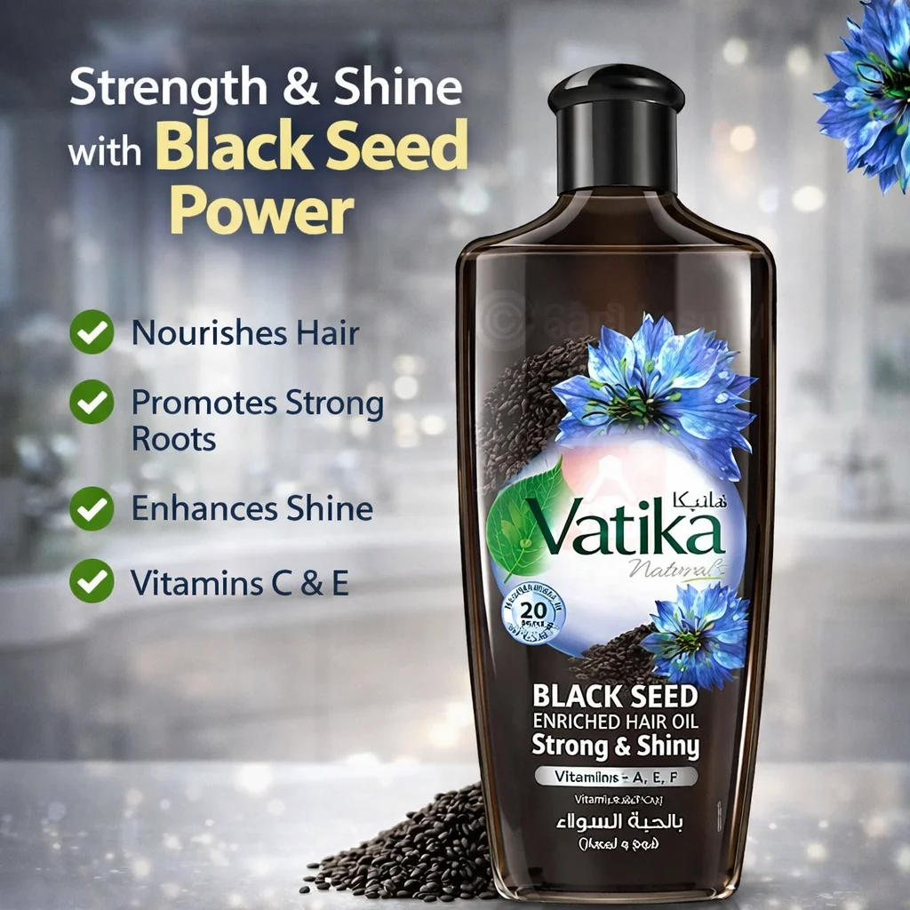 Dabur Vatika Black Seed Enriched Hair Oil 300ml