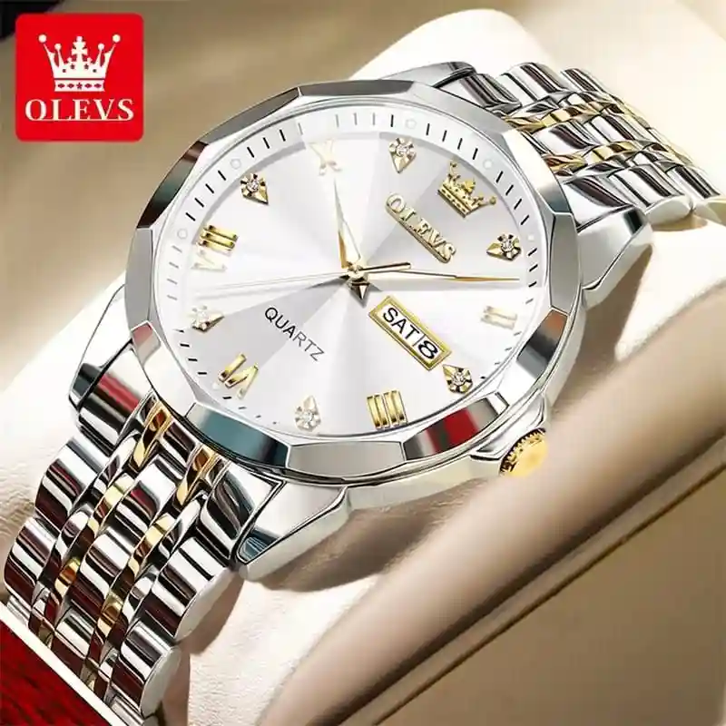 Olevs 9931 Stylish Wrist Watch - white