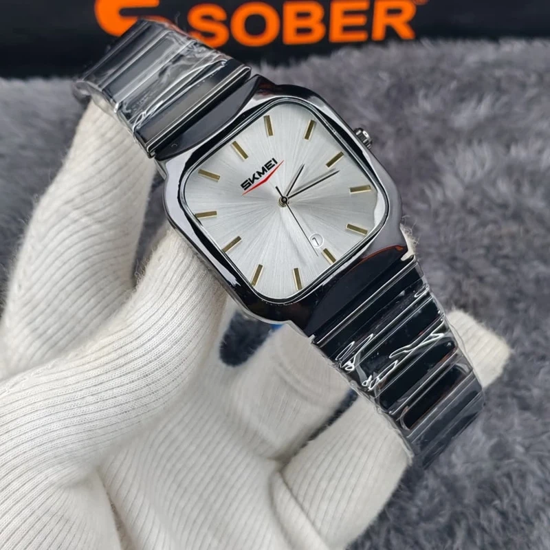 Skmei Chain Premium Watch (White)