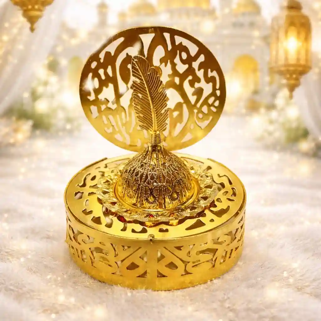 🌙 Ramadan SpecialGolden Incense Burner