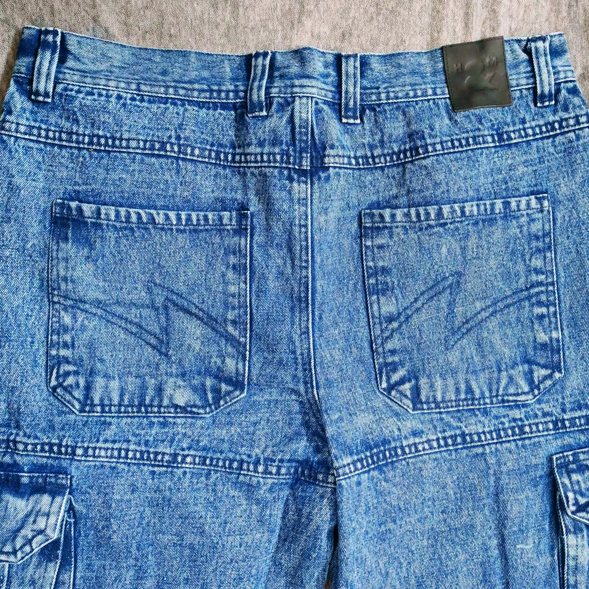 Light Denim Baggy Cargo  thumbnail 3