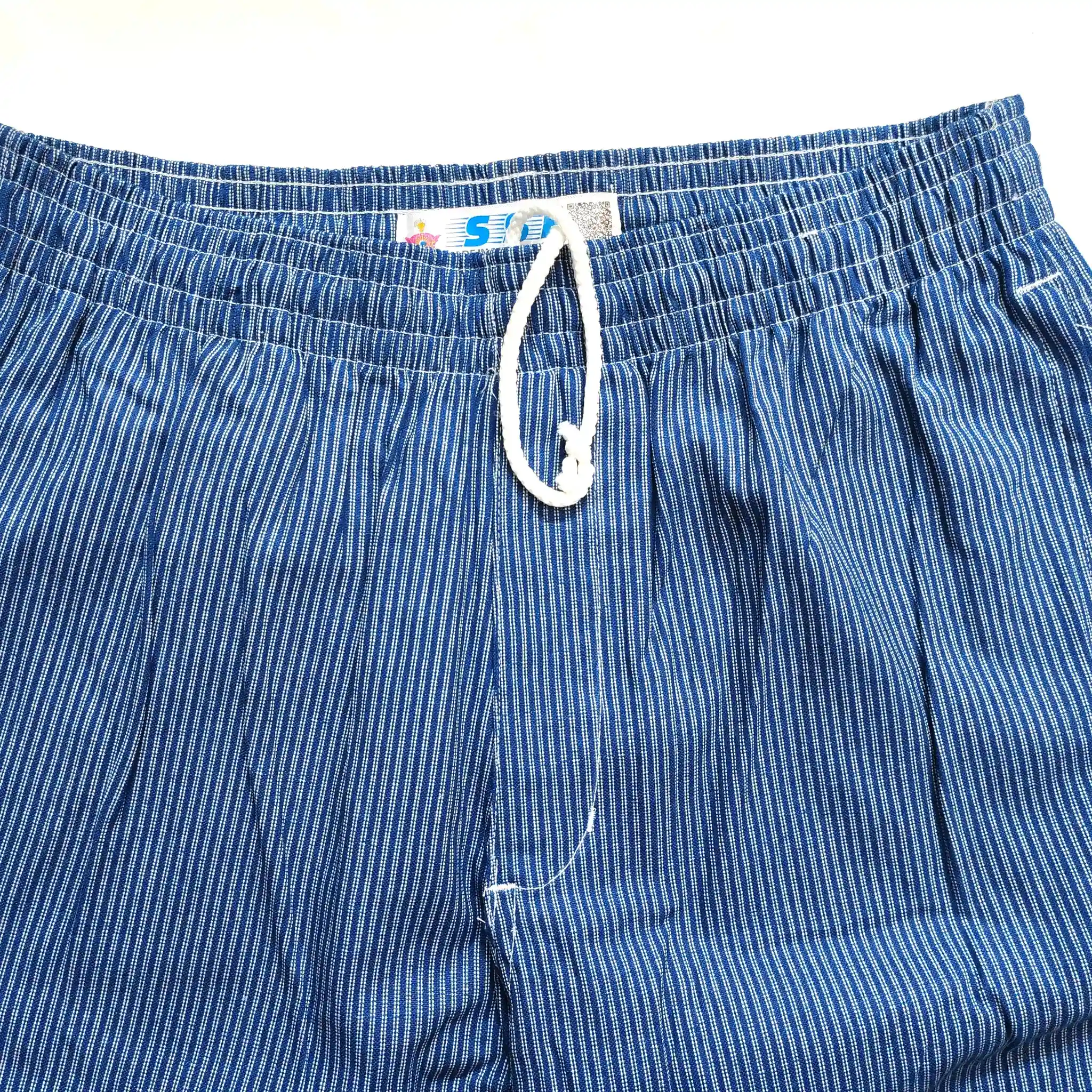 Blue Strip Harem Cotton Trouser thumbnail 4