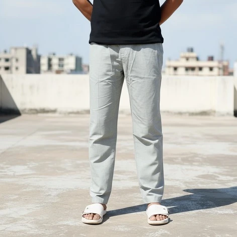 Ash Colour Harem Cotton Trouser