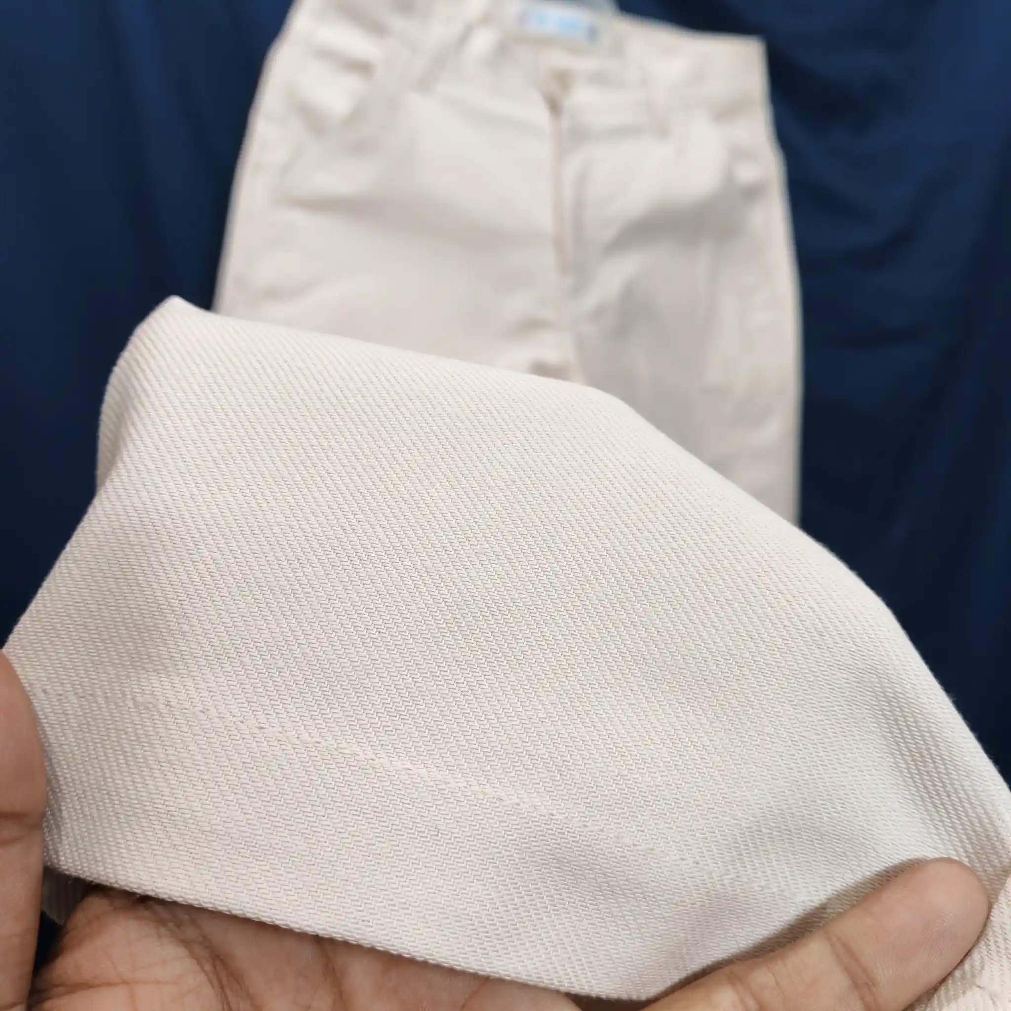 Off White Straight Cut Baggy Pants  thumbnail 5