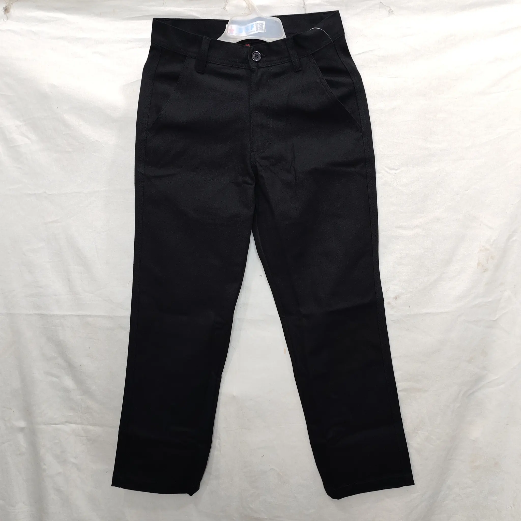 Black Straight Cut Baggy Pants thumbnail 3