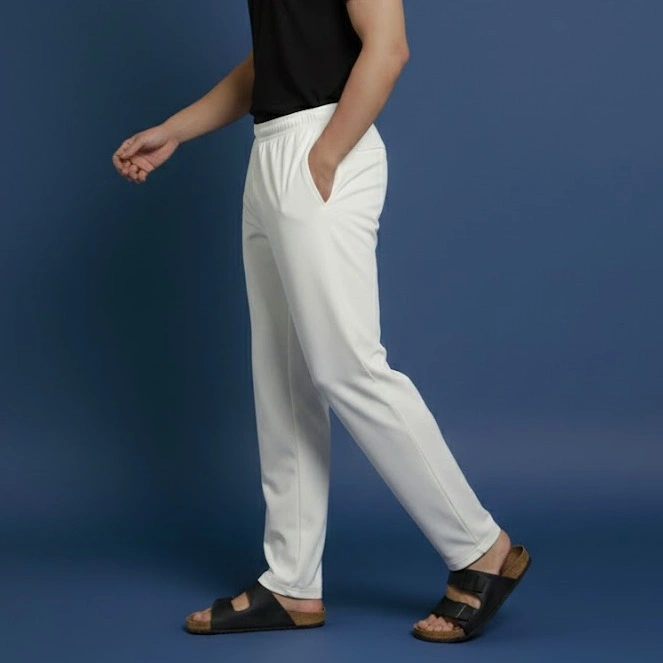 Off white micro stretch Trouser