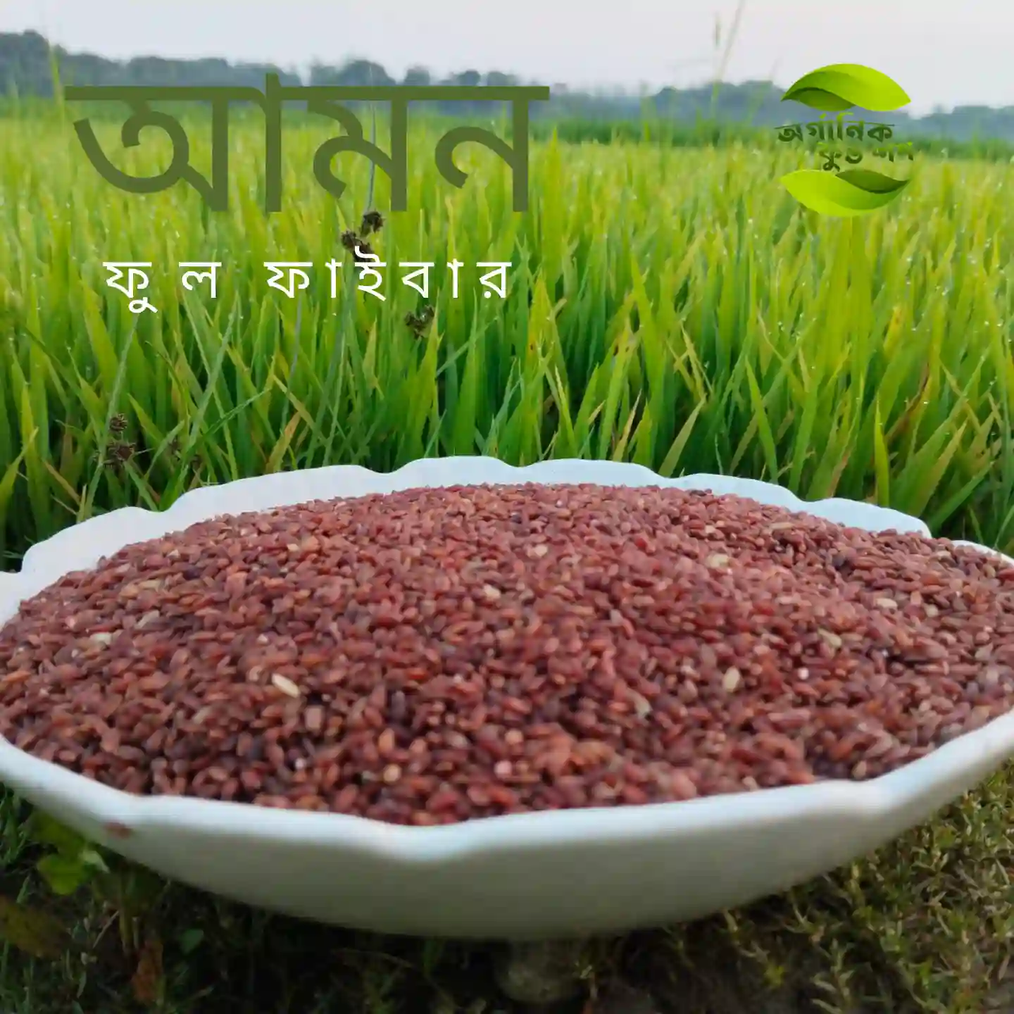 ঢেঁকি ছাটা লাল চাল  (আমন)